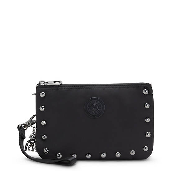 Kipling Creativity Extra Large Metallic Wristlet Tassen Zwart | BE 2064FD